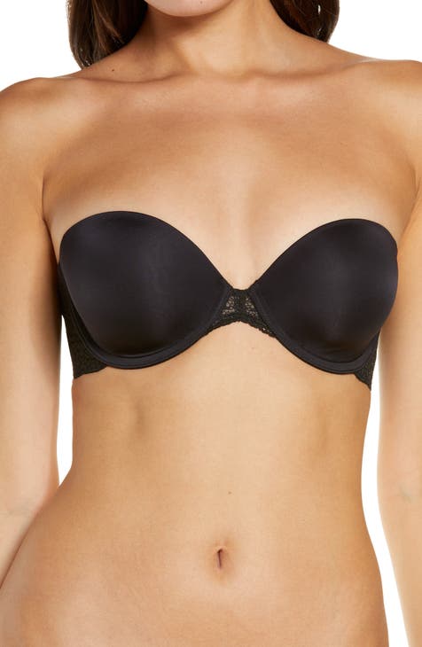  Fine Lines Women's Low Cut Strapless Convertible Bra RL030A 32D  Black : Clothing, Shoes & Jewelry