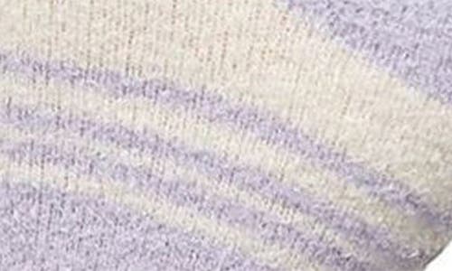 Memoi Assorted 2-pack Aloe Infused Crew Socks In Lavender