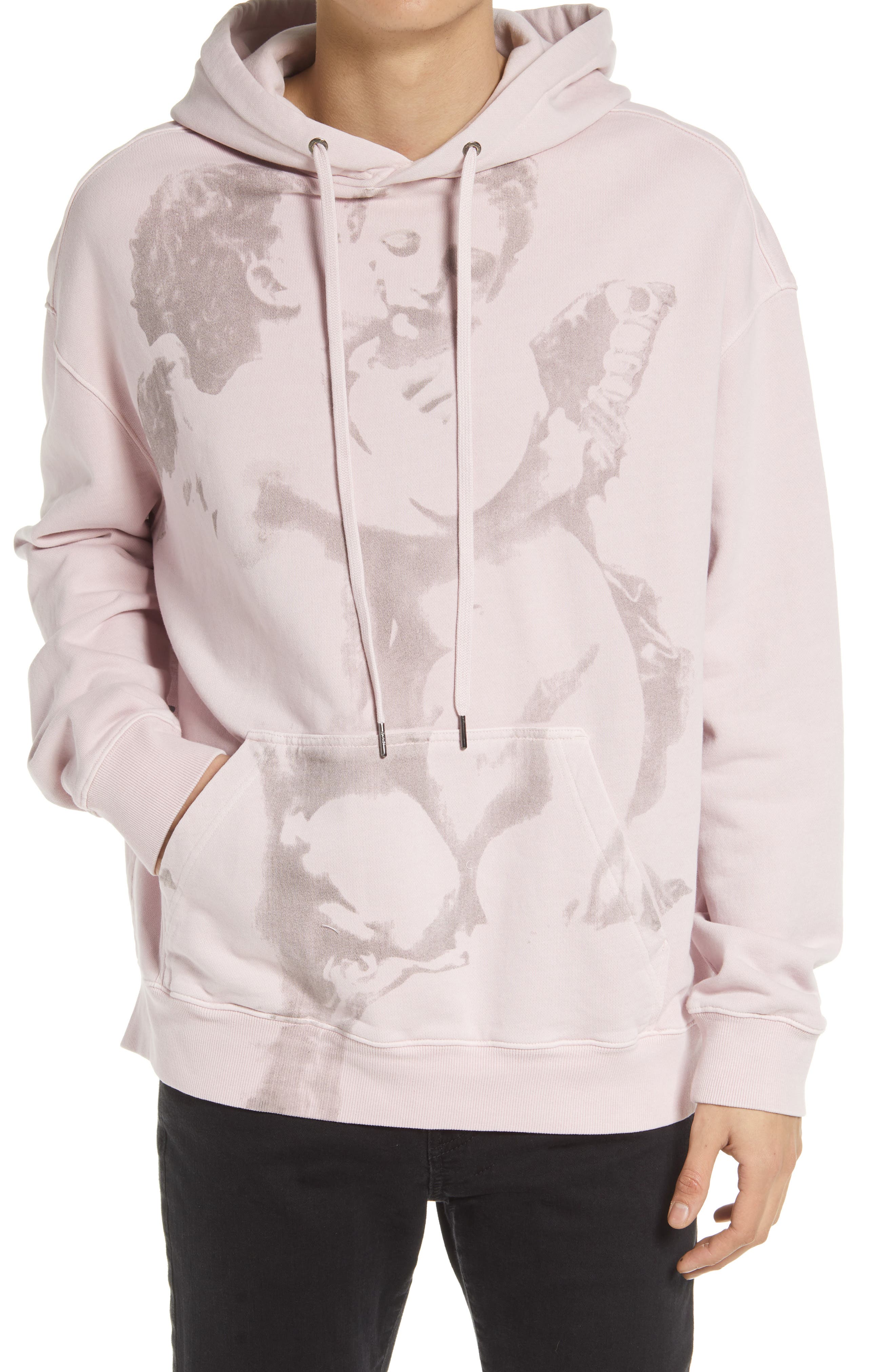 Ksubi Men's High Lovers Kash Cotton Graphic Hoodie in Pink at Nordstrom, Size X-Large
