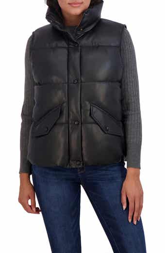 Lennox Faux-Leather Puffer Jacket