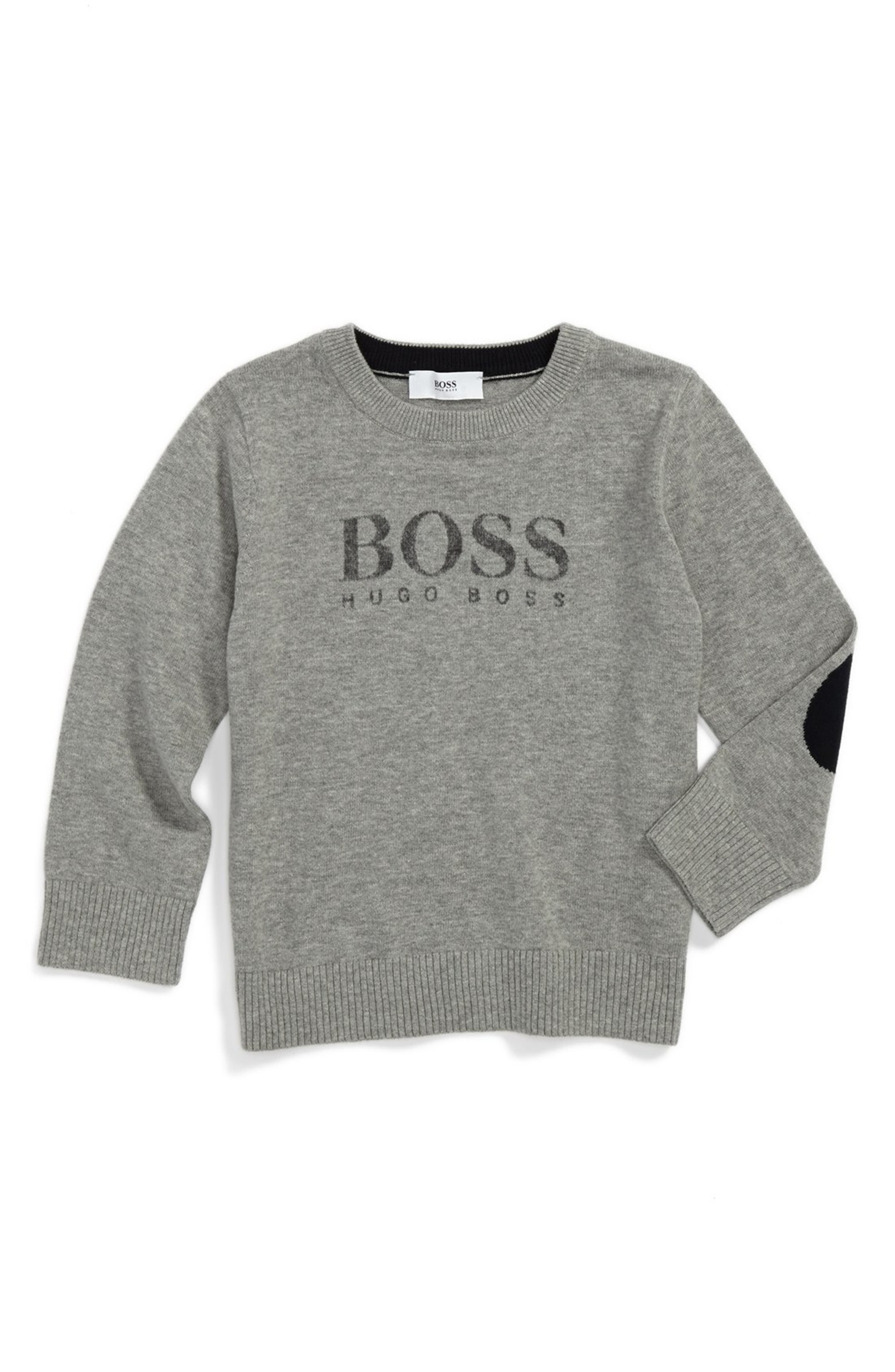 BOSS Kidswear Elbow Patch Sweater (Toddler Boys) | Nordstrom
