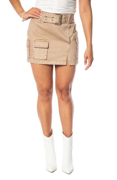 Cargo Miniskirt with Belt