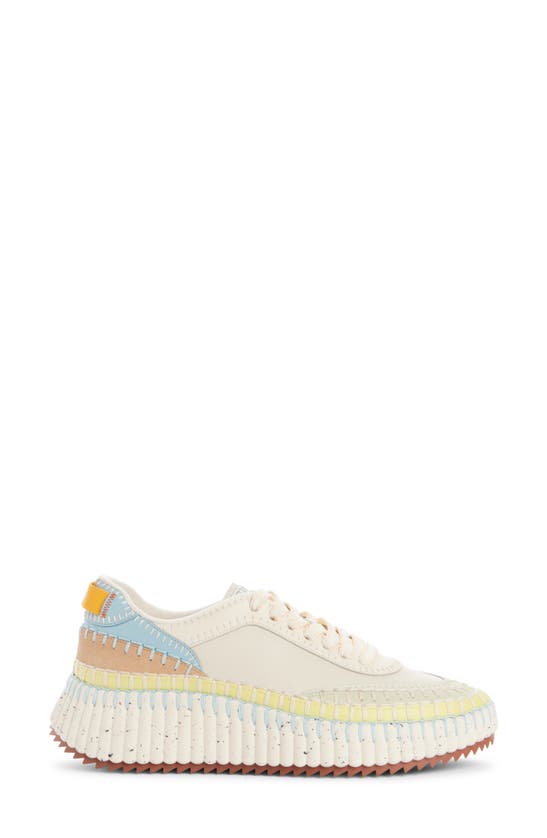 Shop Chloé Nama Platform Sneaker In Cloudy Sky