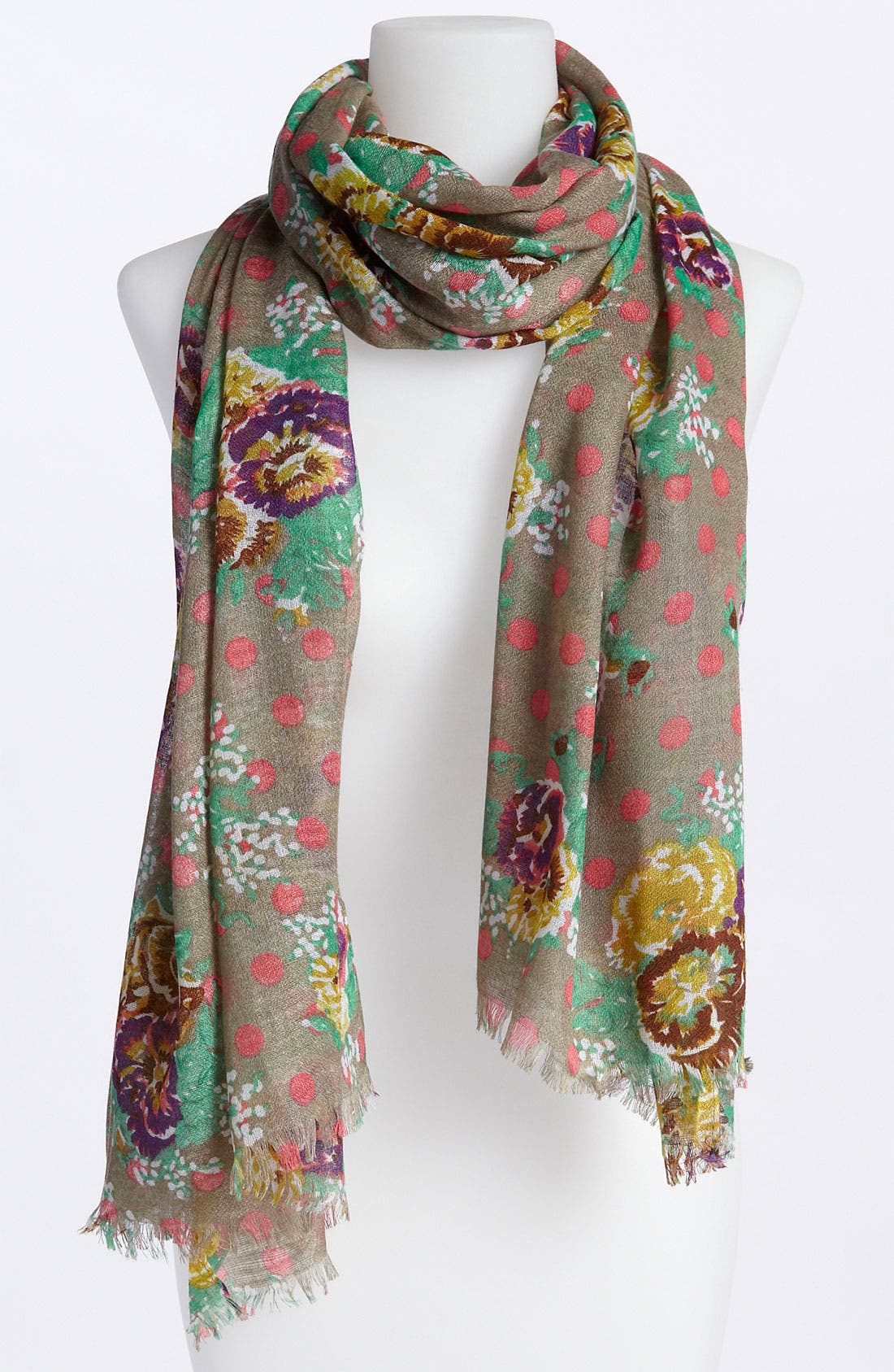 Lulu Floral Gauze Scarf Nordstrom