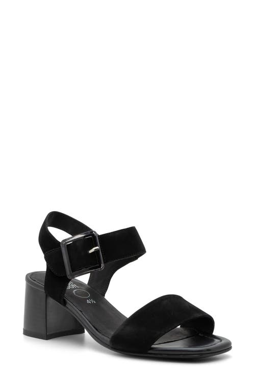 ara Bethel Block Heel Sandal Black at Nordstrom,