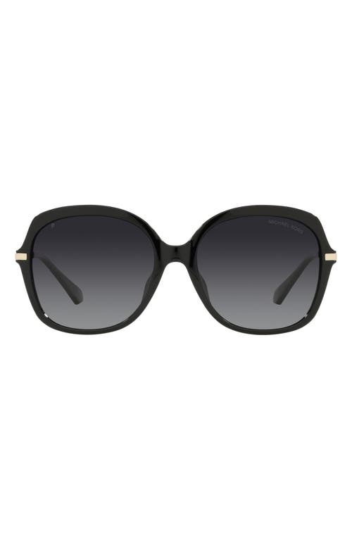 UPC 725125374972 product image for Michael Kors Geneva 56mm Round Polarized Sunglasses in Black at Nordstrom | upcitemdb.com