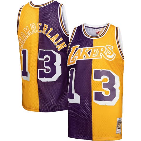 Mitchell & Ness Men's San Francisco Warriors Wilt Chamberlain Swingman Jersey Gold Large