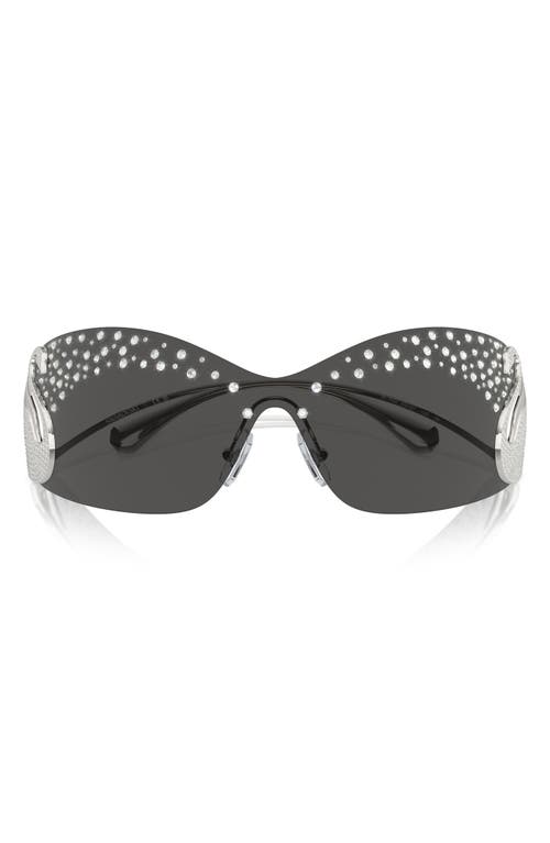 Swarovski 34mm Irregular Sunglasses in Silver at Nordstrom