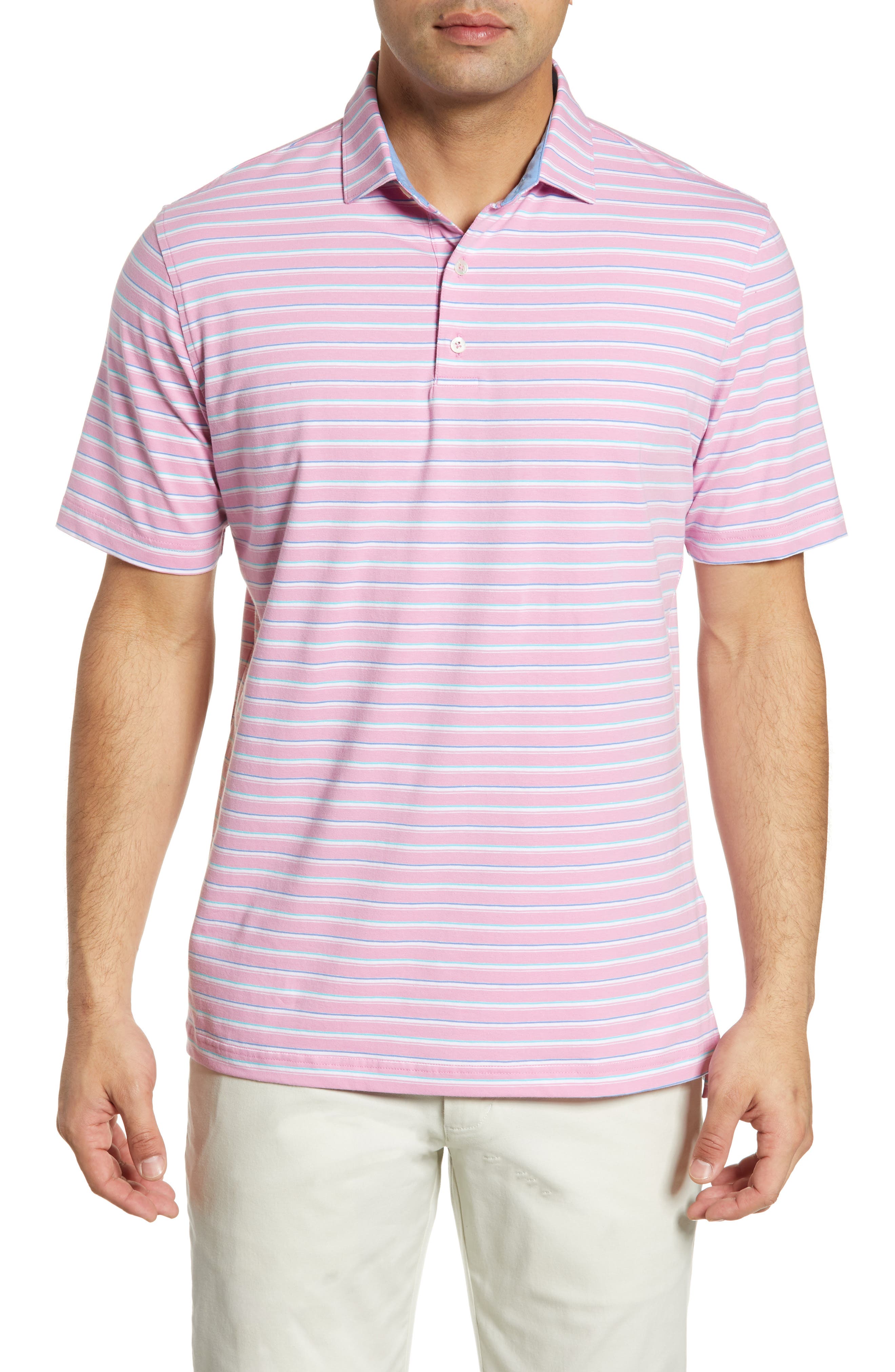 Johnnie-O Gates Classic Fit Polo, Pink