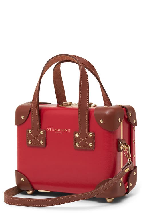 SteamLine Luggage The Diplomat Mini Crossbody Bag in Red