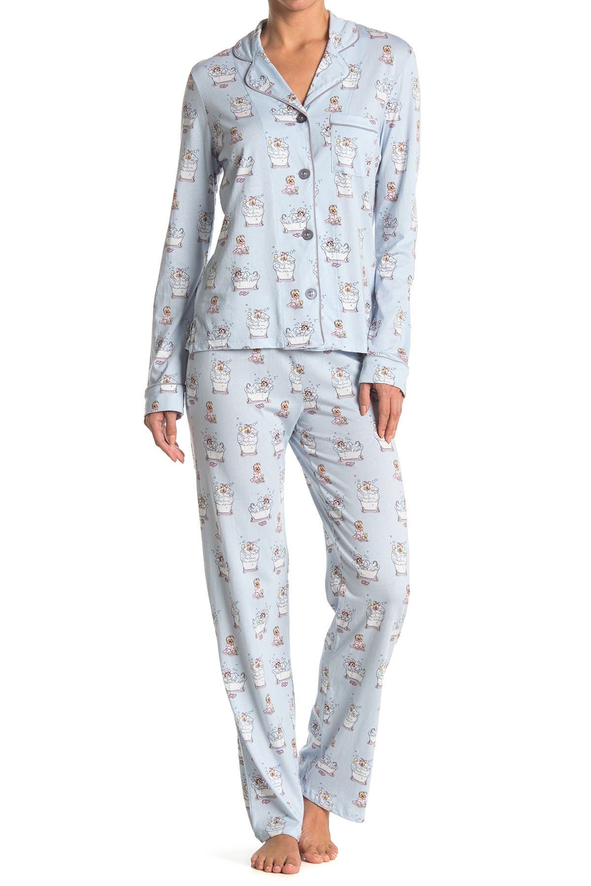 PJ SALVAGE Printed Pajama 2Piece Set Nordstrom Rack