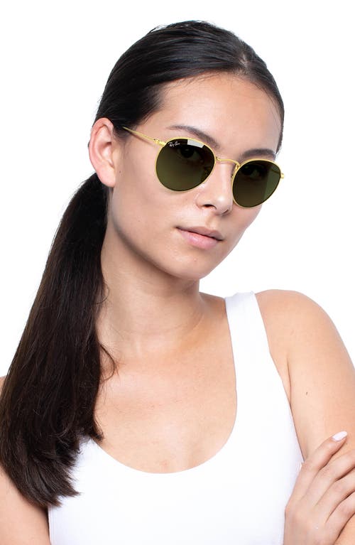 Shop Ray Ban Ray-ban Icons 53mm Retro Sunglasses In Gold/green