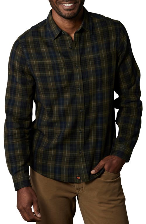 The Normal Brand Jackson Plaid Cotton Button-Up Shirt in Cypress Plaid 