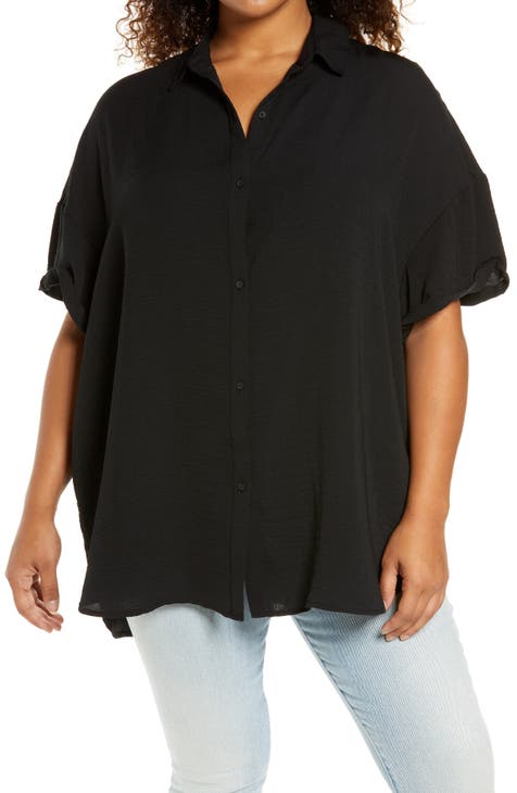 Button-Up Plus-Size Tops for Women