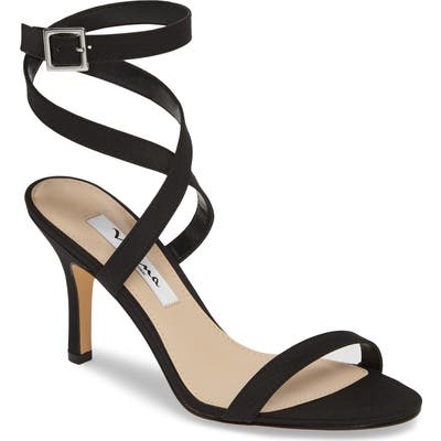 Nina Vanna Ankle Strap Sandal- Black