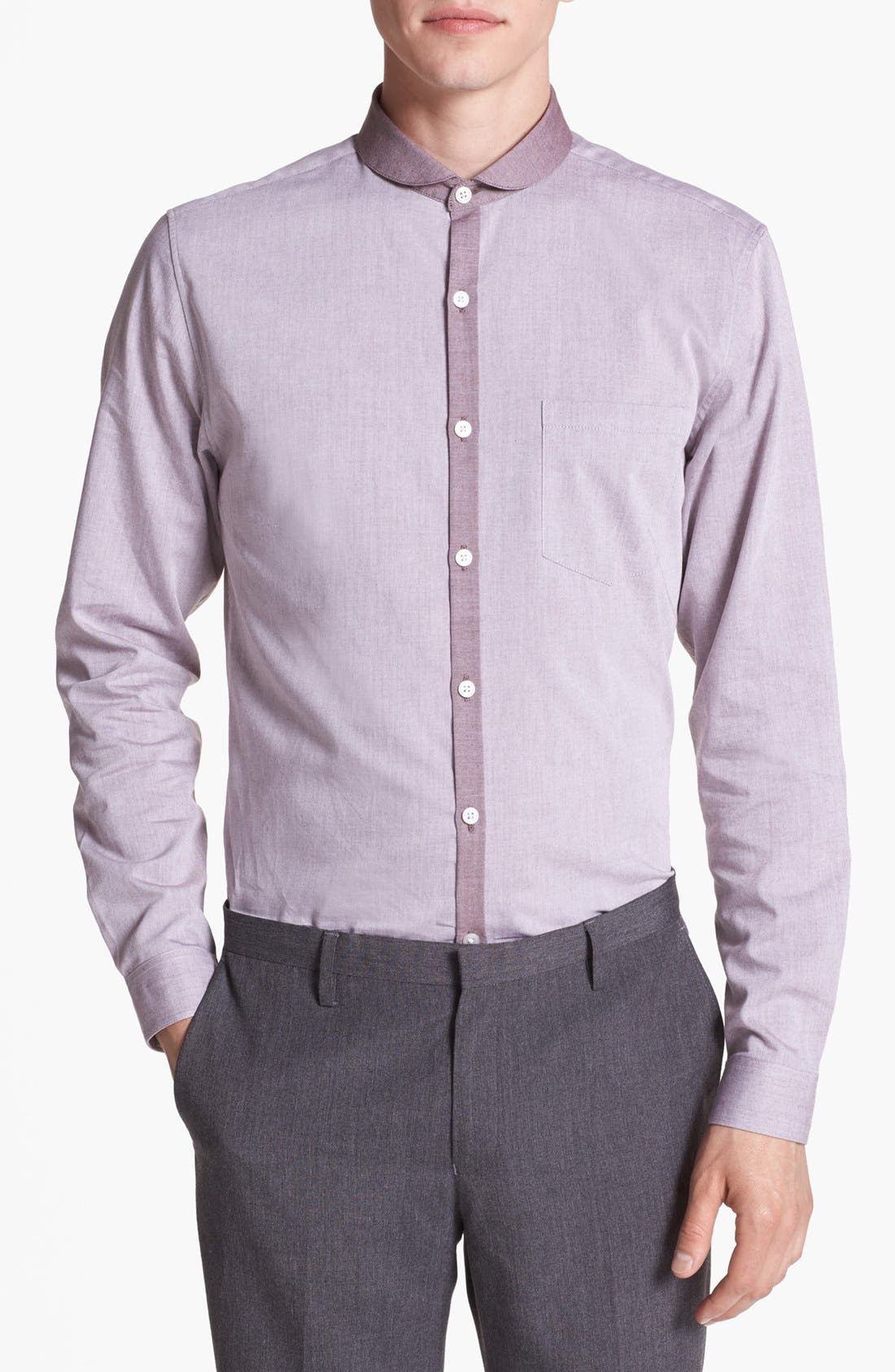 Topman 'Smart' Round Collar Dress Shirt Nordstrom