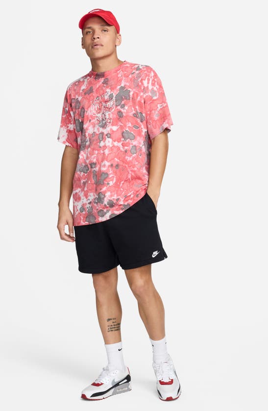 Nike Men's Club French Terry Flow Shorts In Black/ Black/ White