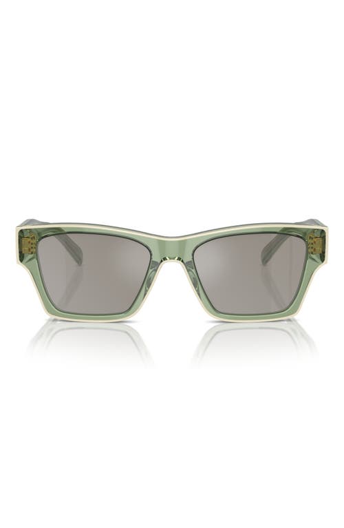 Shop Tory Burch 53mm Rectangular Sunglasses In Green