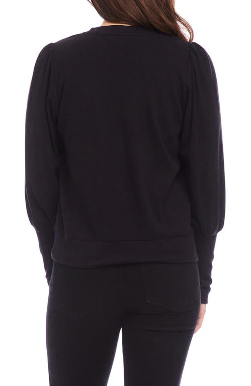 Shop Karen Kane Bishop Sleeve Top In Black