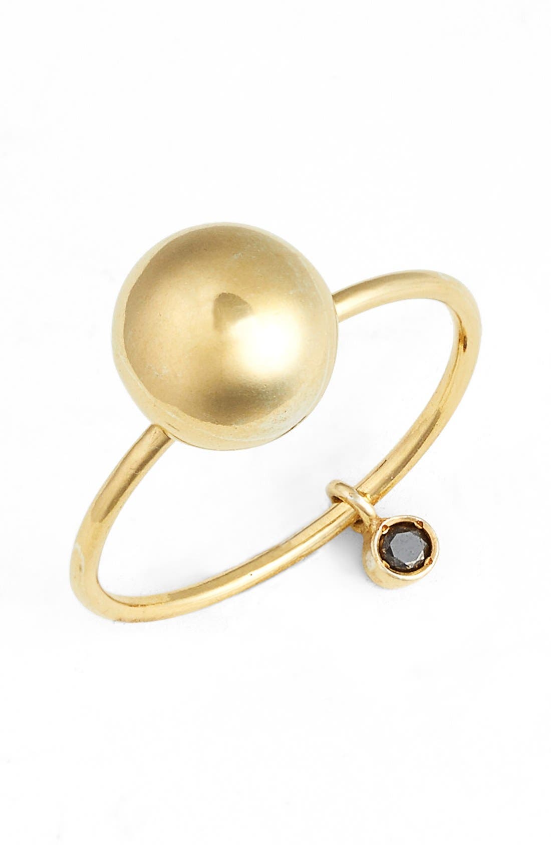 Sara Lasry Gold Ball & Black Diamond Toy Ring Nordstrom