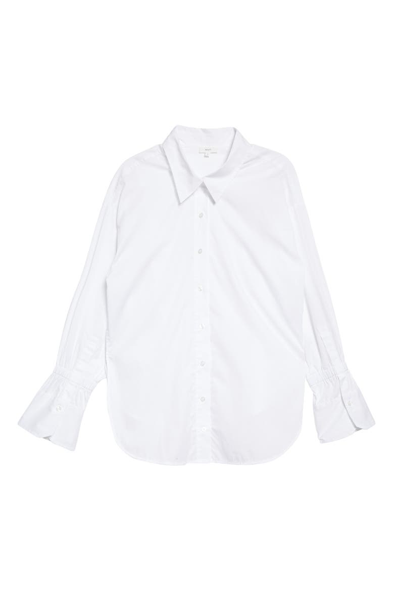 A.L.C. Monica Long Sleeve Cotton Blouse, Alternate, color, White