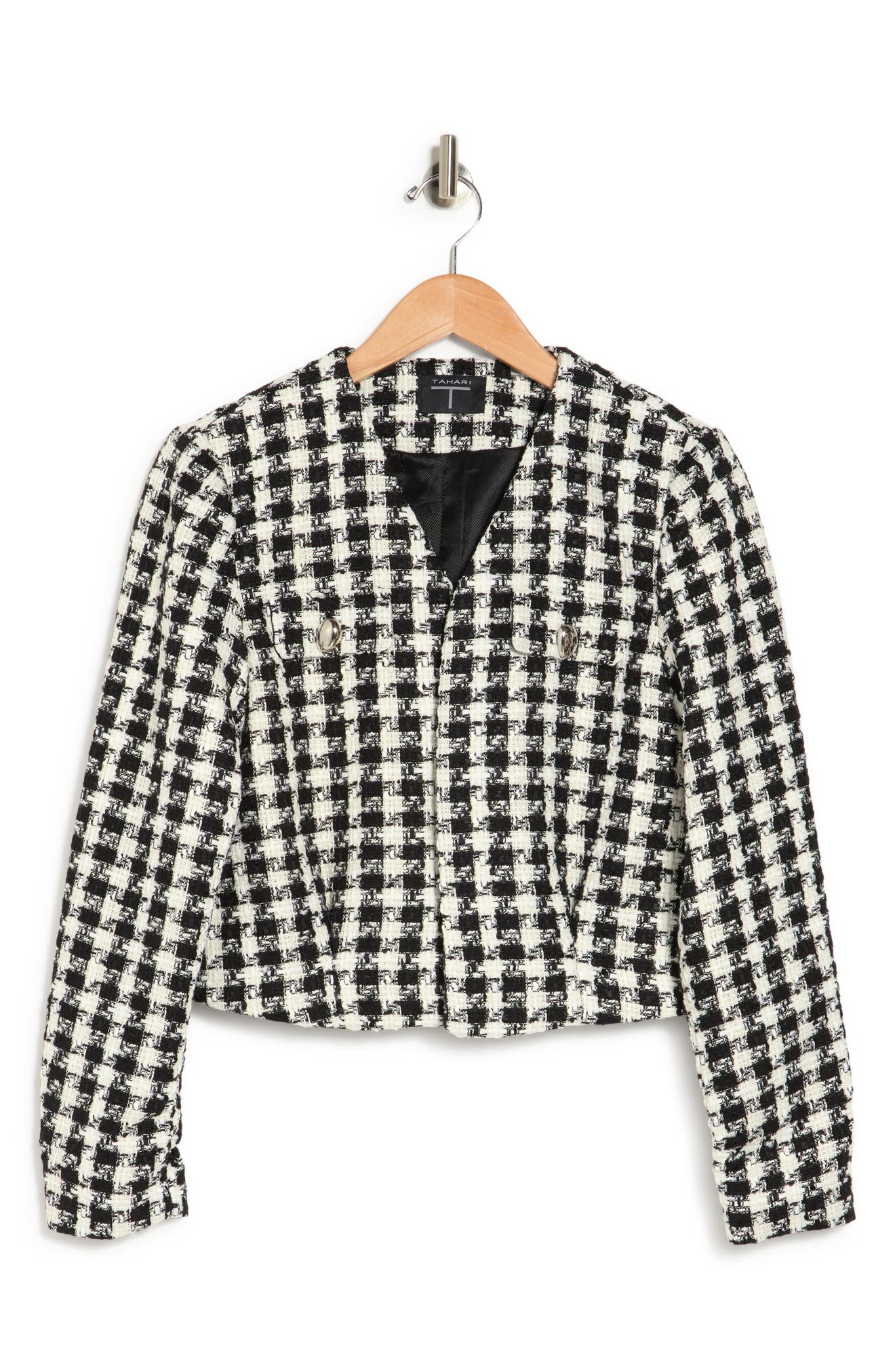 tahari houndstooth jacket