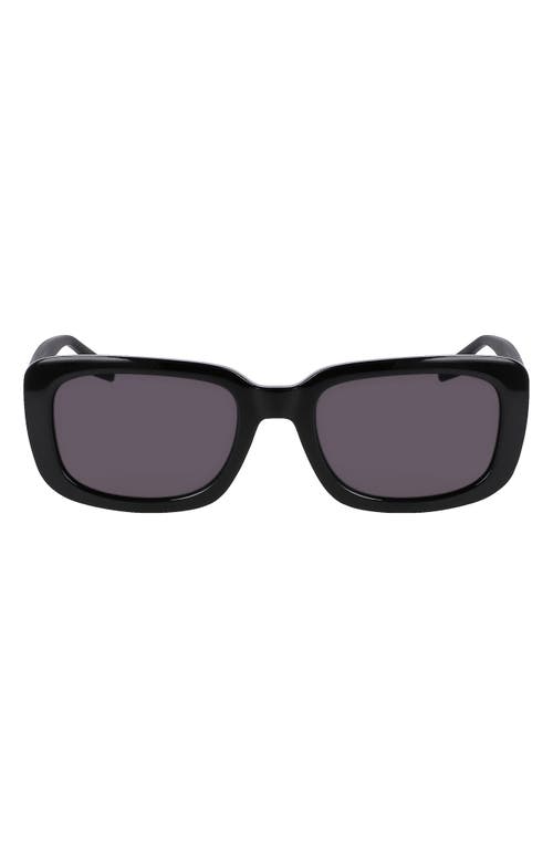 Fluidity 54mm Rectangular Sunglasses in Black