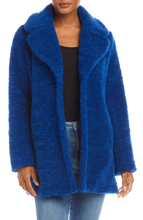 Karen kane long clearance faux fur coat