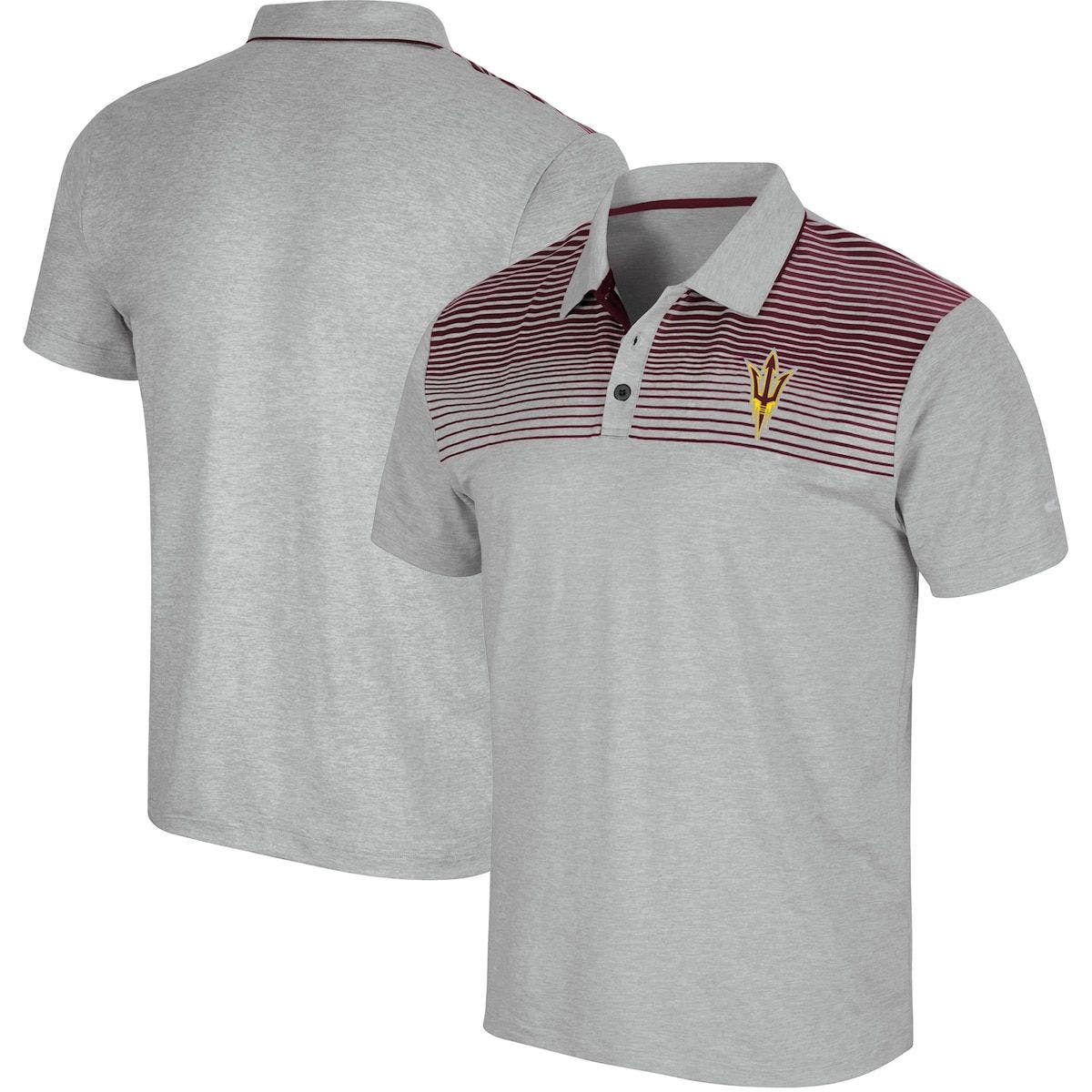 Men's Grey Big \u0026 Tall Polo Shirts 