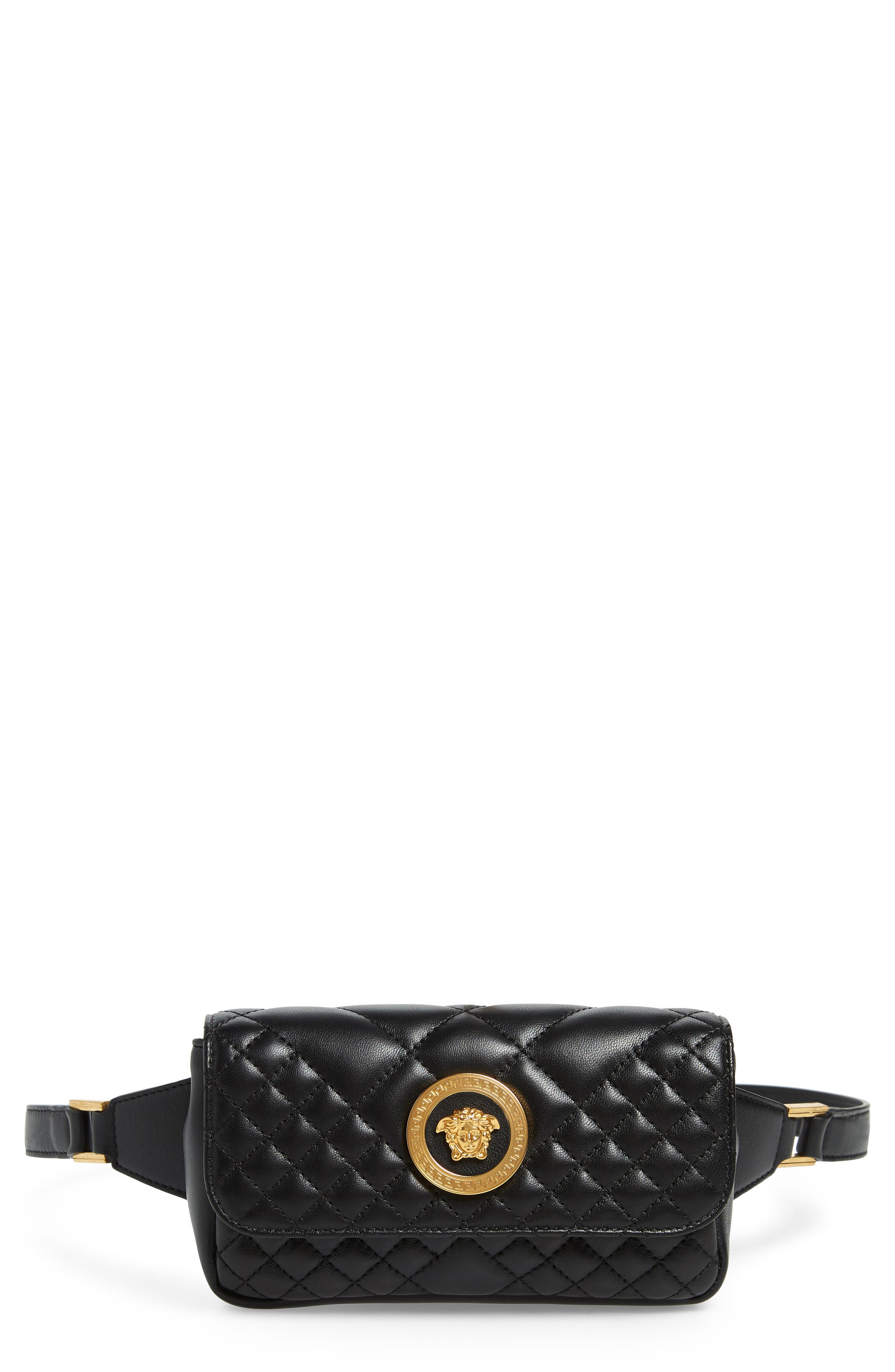 Versace First Line Icon Quilted Leather Belt Bag Nordstrom