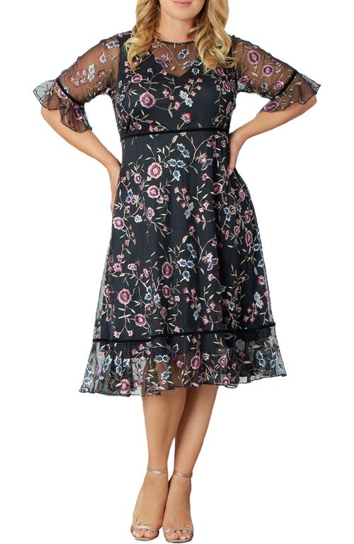Kiyonna Wildflower Embroidered Dress at Nordstrom,
