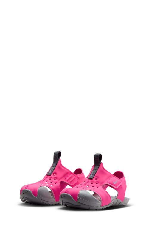 Nike Sunray Protect 2 Sandal In Hyper Pink/fuchsia/grey