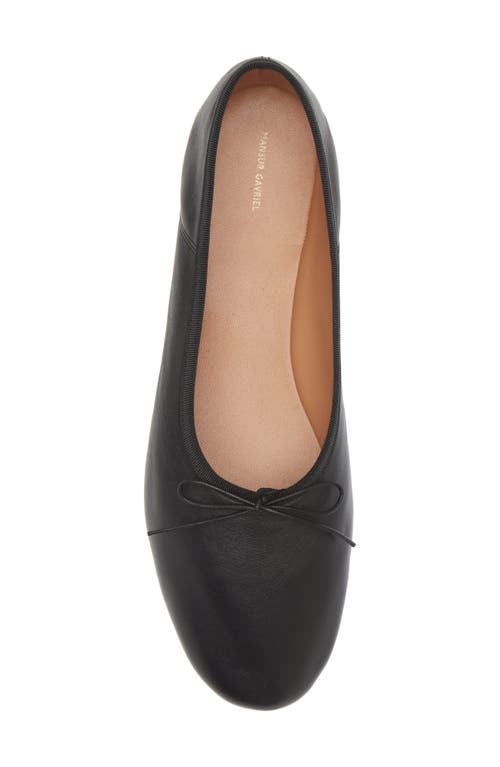 Shop Mansur Gavriel Dream Ballerina Flat In Black/black