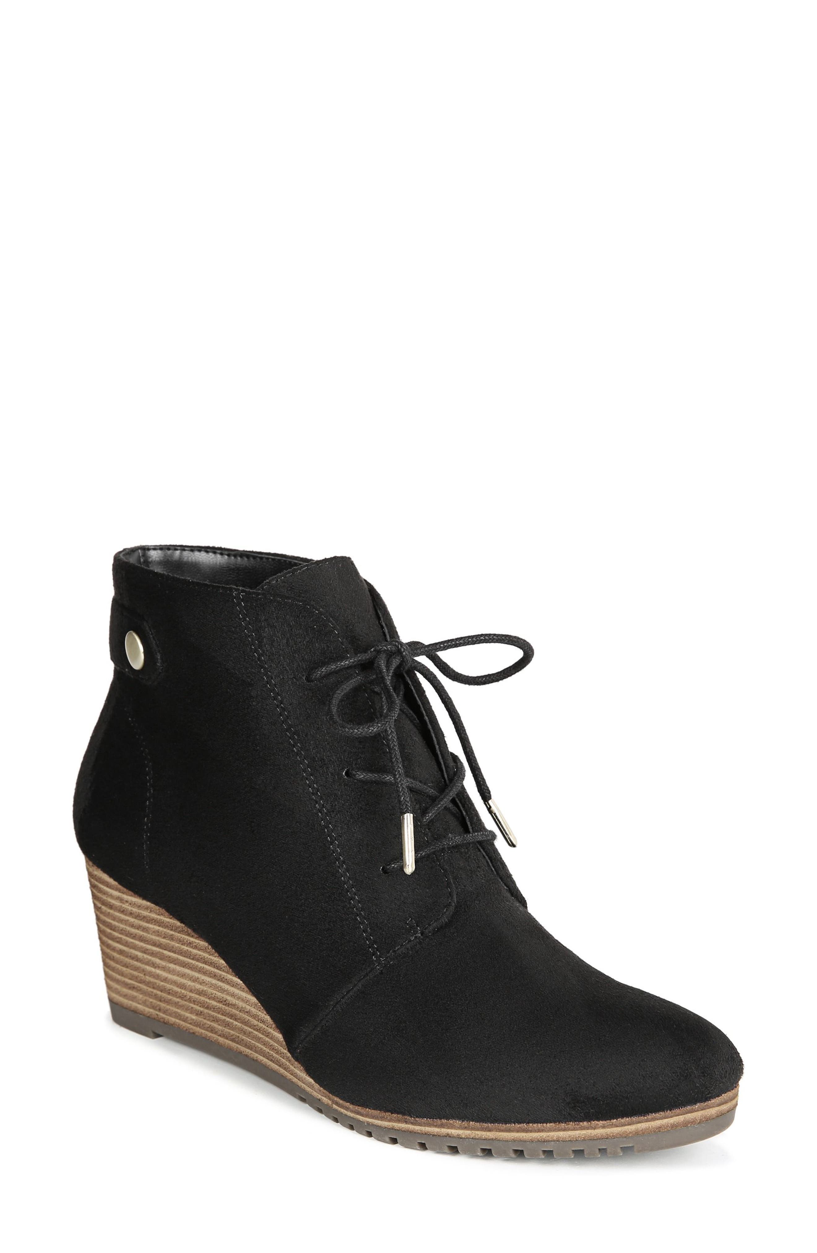 UPC 736703211541 product image for Women's Dr. Scholl's Conquer Wedge Bootie, Size 9 M - Black | upcitemdb.com