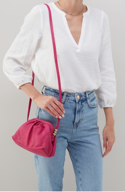 Shop Hobo Adalyn Framed Leather Crossbody Bag In Flamingo