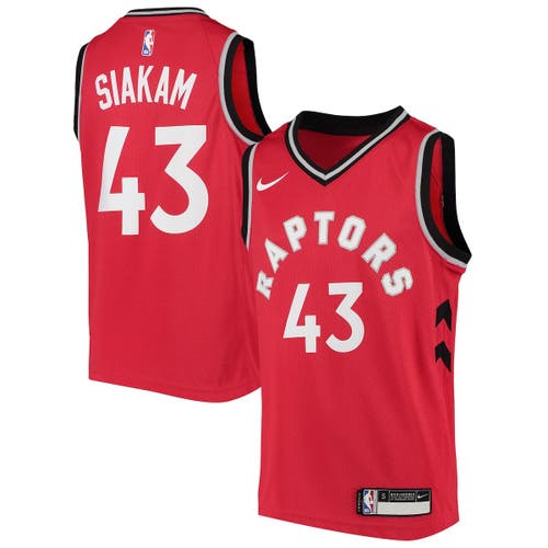 UPC 194674908936 product image for Youth Nike Pascal Siakam Red Toronto Raptors Swingman Jersey - Icon Edition at N | upcitemdb.com