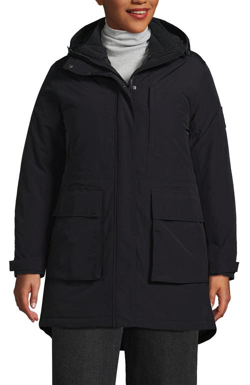 Lands' End Plus Size Squall Waterproof Insulated 3 In Black