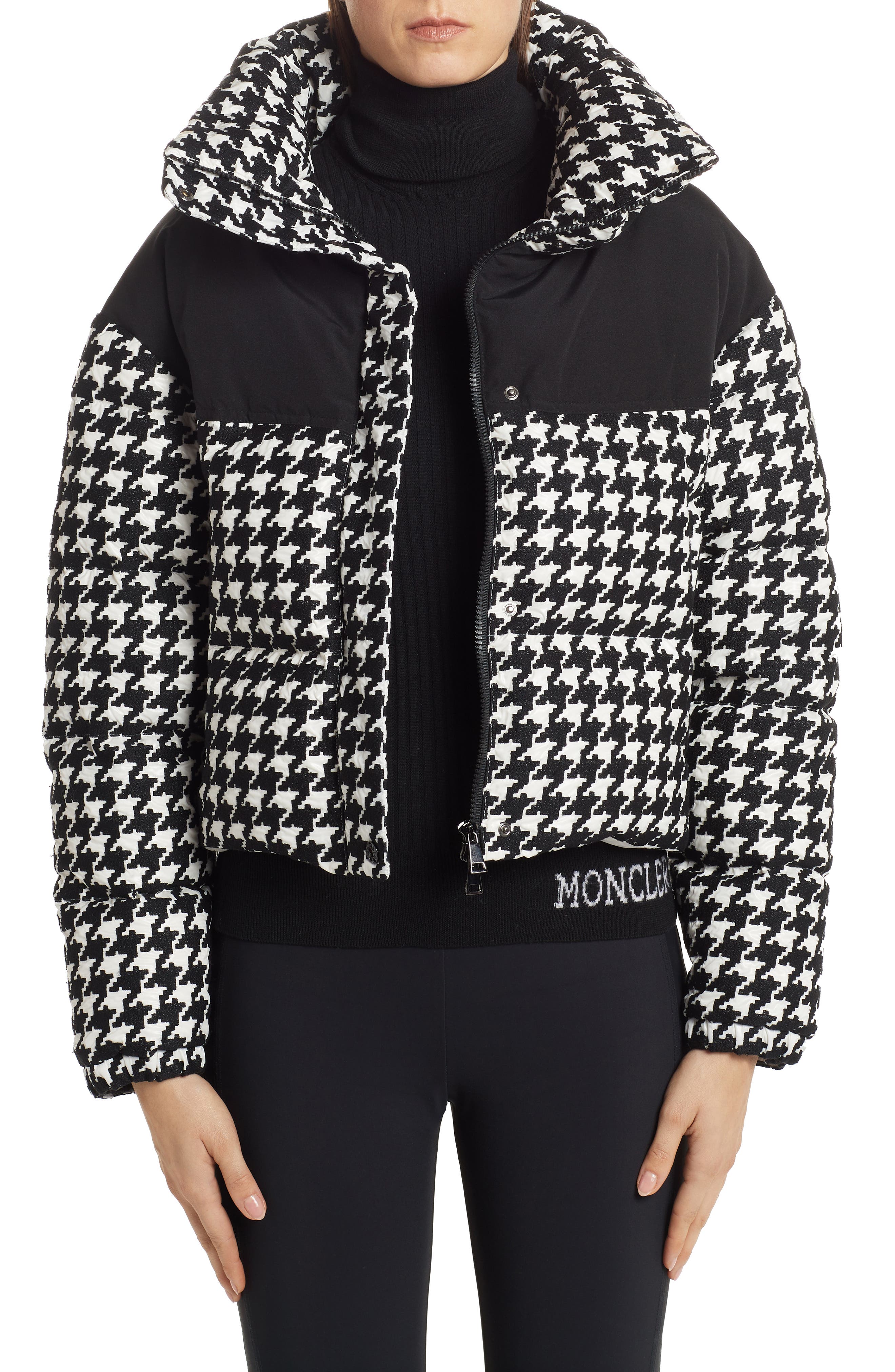 Moncler Nil Houndstooth Quilted Down 
