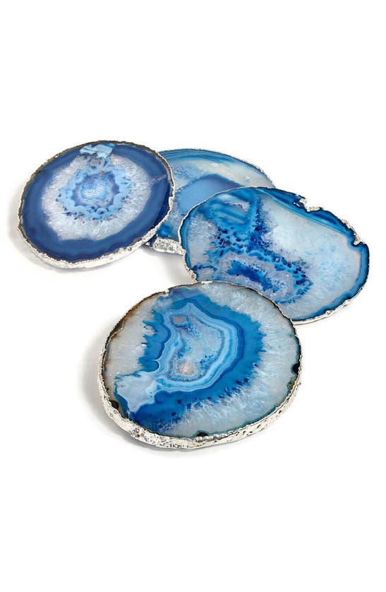 ANNA NEW YORK ANNA NEW YORK LUMINO SET OF 4 AGATE COASTERS