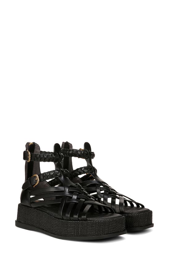 Shop Sam Edelman Nicki Ankle Strap Platform Sandal In Black