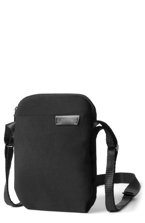 Water Repellent City Pouch Crossbody Bag in Black
