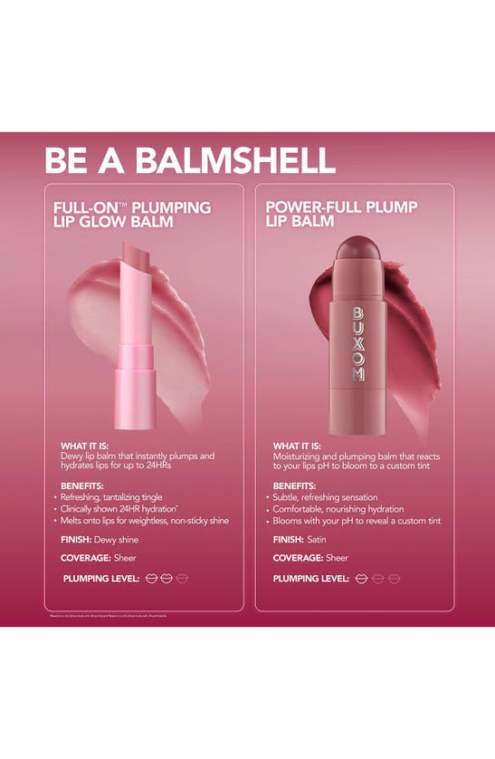 Shop Buxom Full-on Plumping Lip Glow Balm In Coral Crush