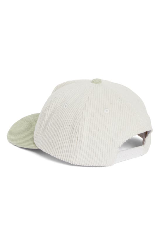 Shop Sporty And Rich Draft Corduroy Snapback Baseball Cap In White