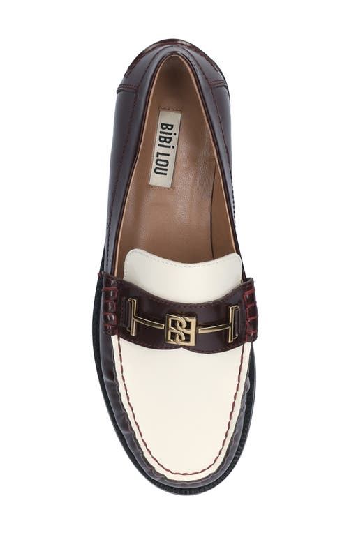 Shop Bibi Lou Tina Bit Loafer In Burgundy