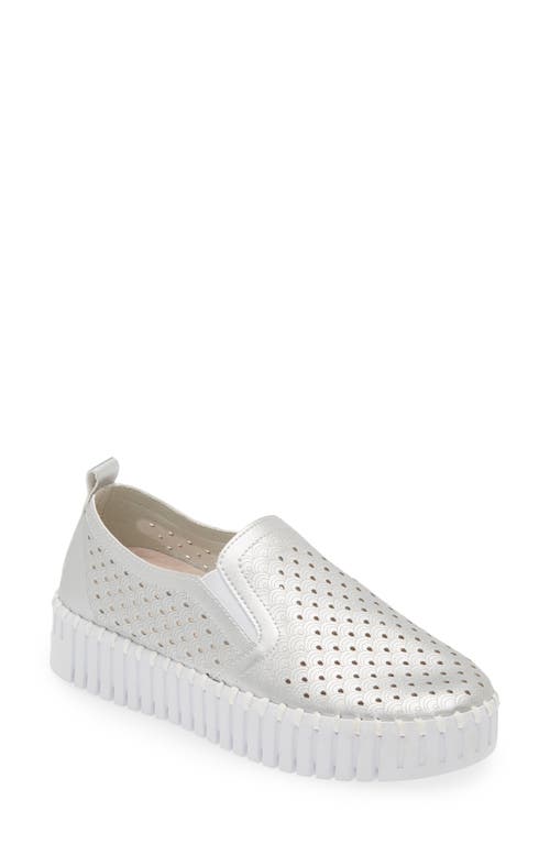 Ilse Jacobsen Tulip Slip-On Sneaker in Silver