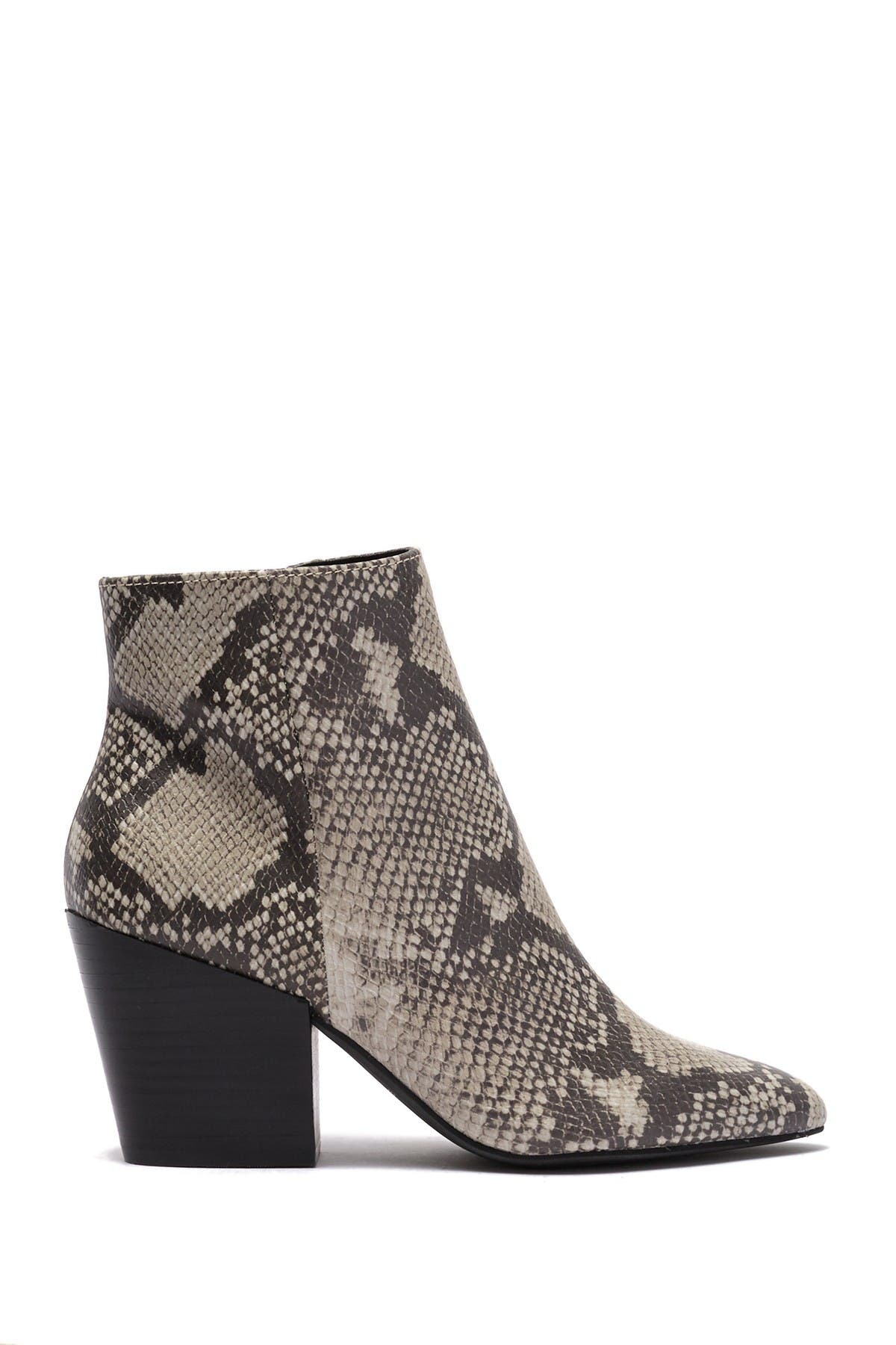 snakeskin booties dolce vita