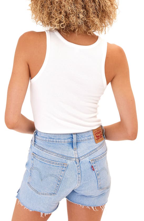Threads 4 Thought Bailey Feather Ribbed Tank In White