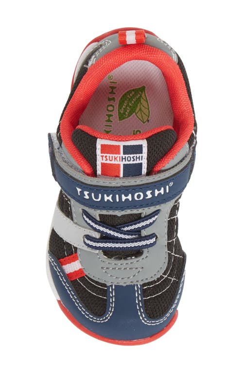 Shop Tsukihoshi Kids' Kaz Washable Sneaker In Navy/red