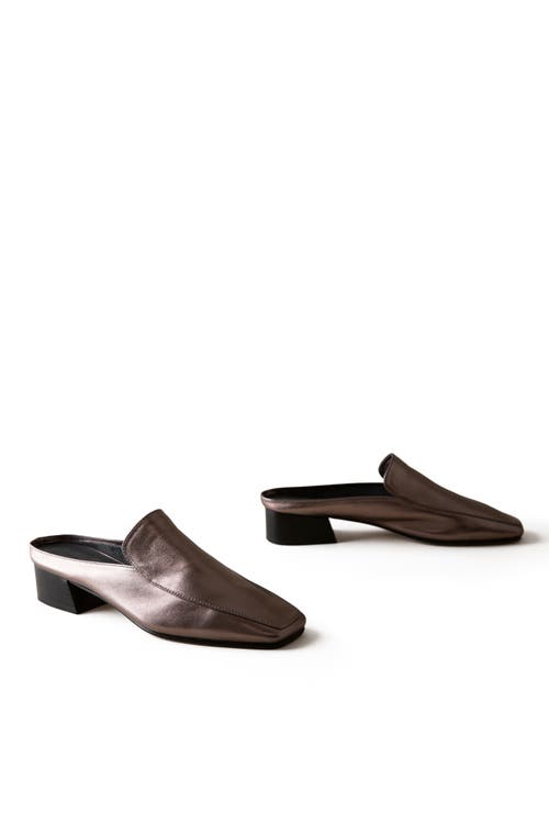 Huma Blanco Felix Slip-on Loafer Mule In Pewter