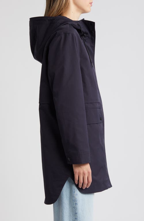 Shop Sam Edelman Hooded Jacket In Navy